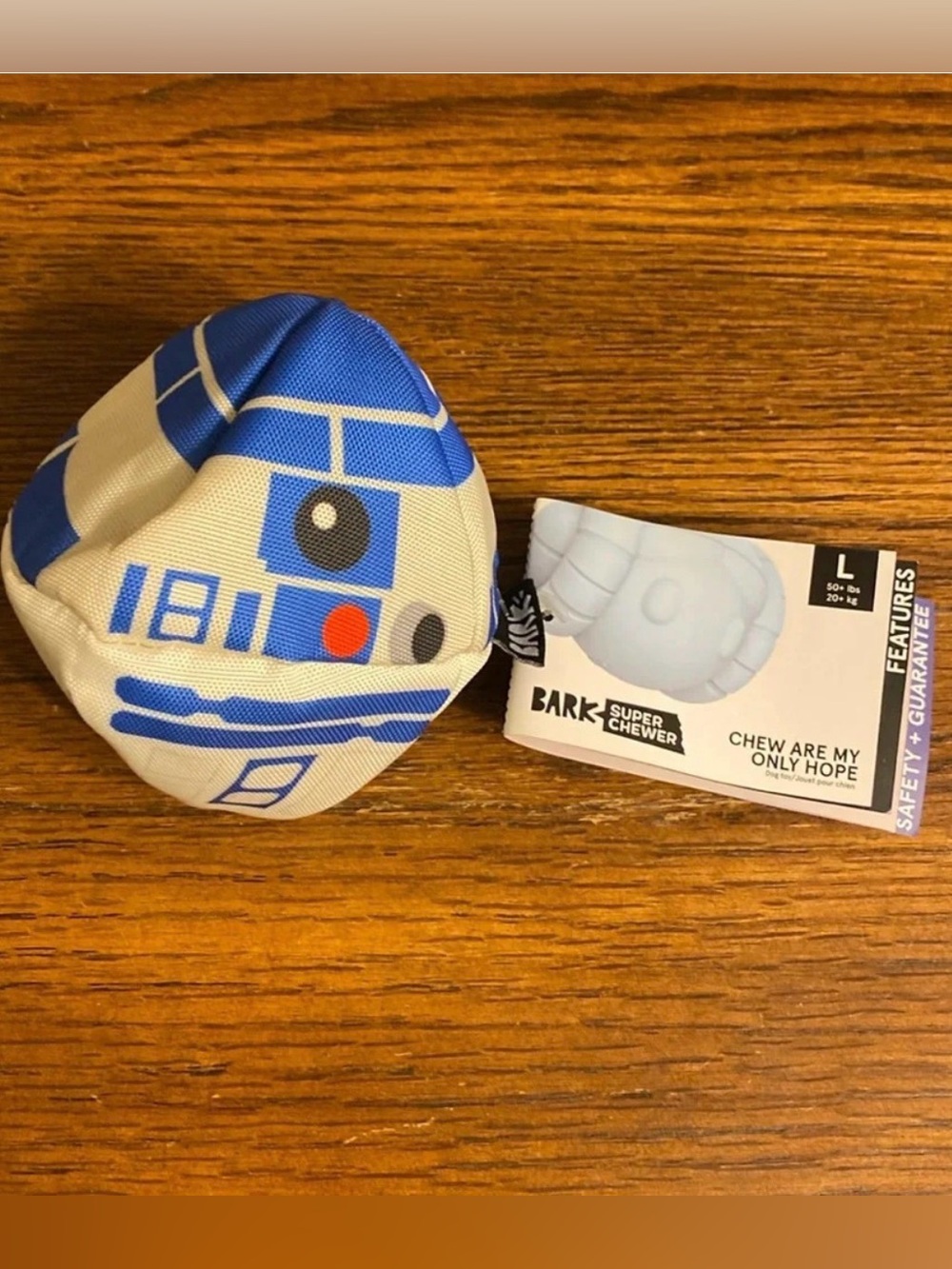 Star Wars BarkBox R2-D2 Rip Reveal Plush Dog Toy Size L Princess Leia Ball NWT